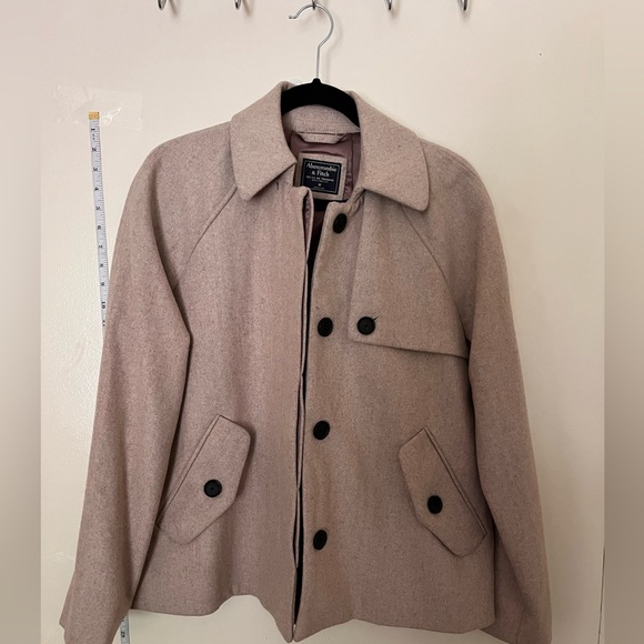 Abercrombie&Fitch Wool Blend Swing Coat - Picture 3 of 10